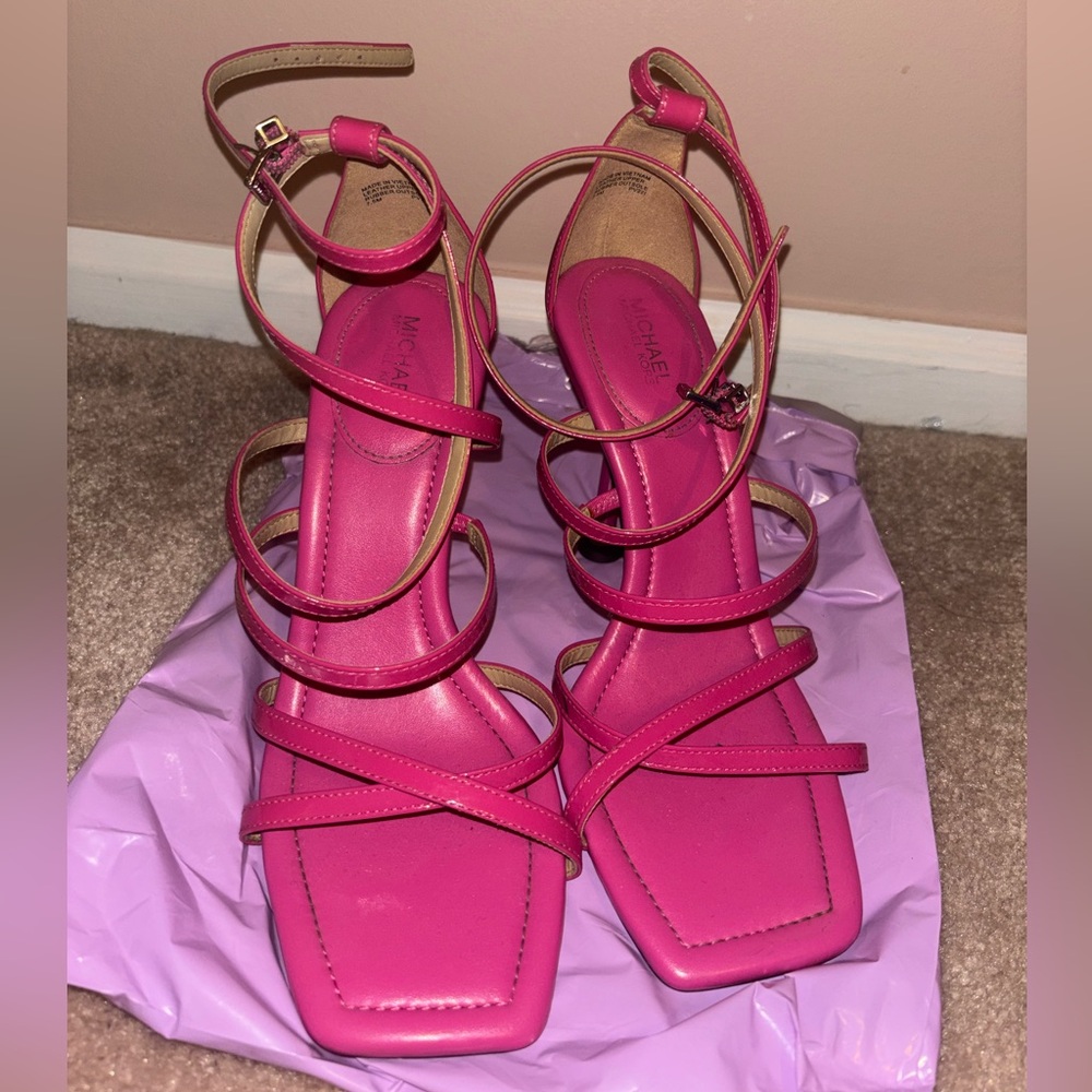 Michael Kors Pink Strappy Heels